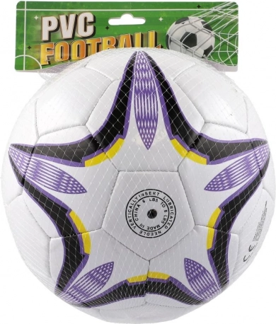 Fialovo-biely futbalová lopta 23 cm