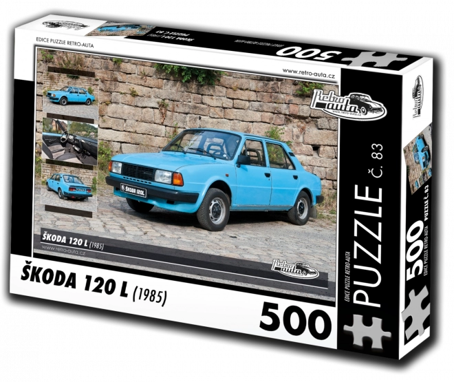 Retro autá Puzzle č. 83 Škoda 120 L (1985) 500 dielikov