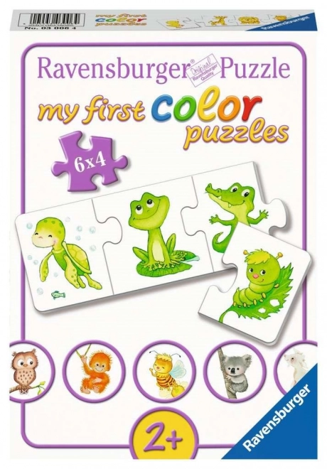 Moje Prvé Puzzle Farebné Zvieratká