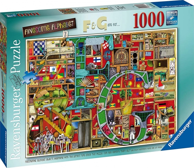 Ravensburger Puzzle Úžasná abeceda - písmeno F a G