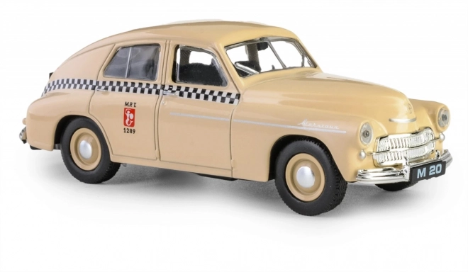 Retro vozidlo Warszawa M20 taxi pieskové