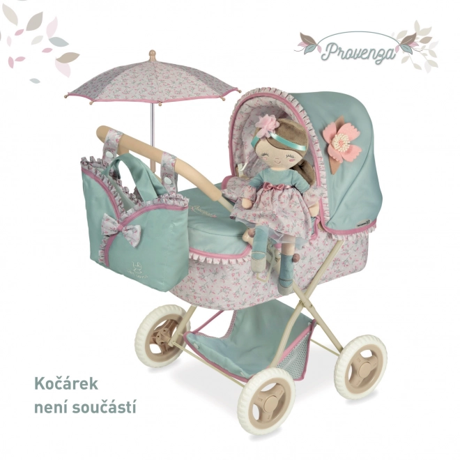 DeCuevas 20045 PROVENZA plyšová bábika - 36 cm s kolískou