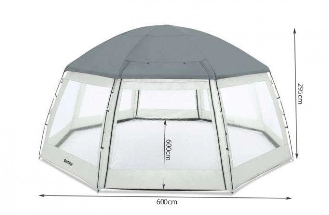 Bazénový stan 600 x 600 x 295 cm BESTWAY 58612