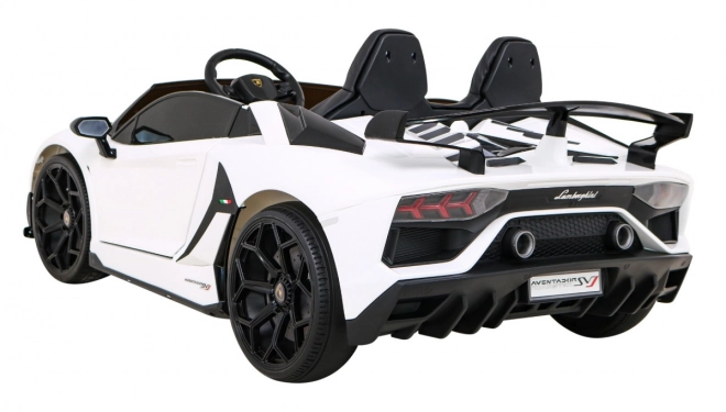 Lamborghini SVJ DRIFT pro 2 deti Biela + funkcia Drift + diaľkové ovládanie + MP3 LED + pomalý štart