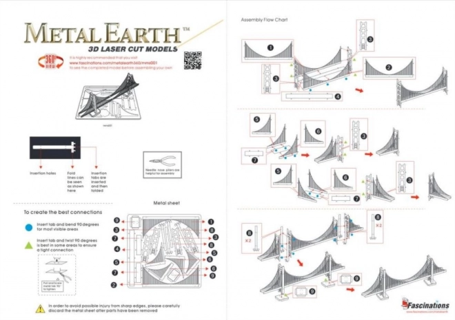 Metal Earth 3D puzzle - Zlatá brána