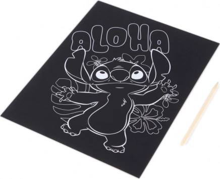 Vyškrabávacie obrázky Stitch pre kreatívnu zábavu