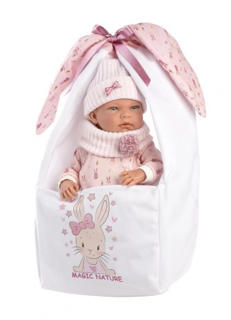 Llorens 73802 NEW BORN BABY - realistická bábika s celovinylovým telíčkom - 40 cm