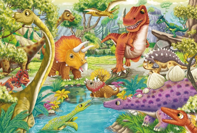 Puzzle Dinosauri SCHMIDT 3x24 dielikov