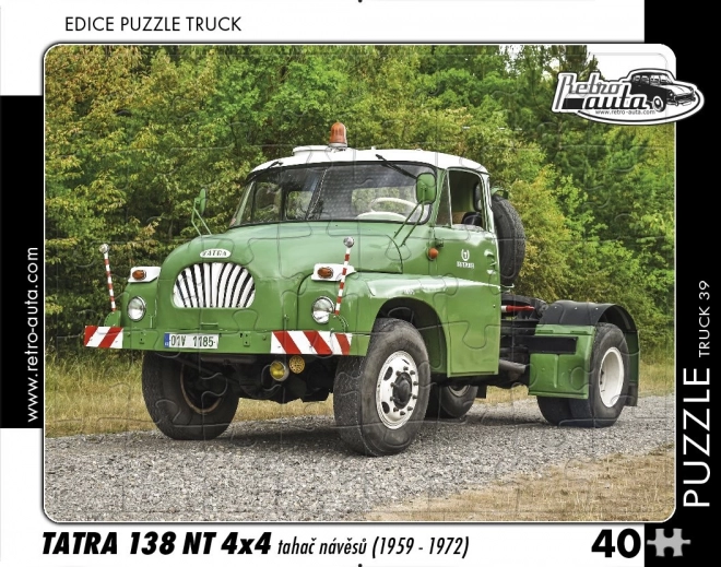 Retro autá Puzzle TRUCK Tatra 138 NT 4x4 tahač návěsov