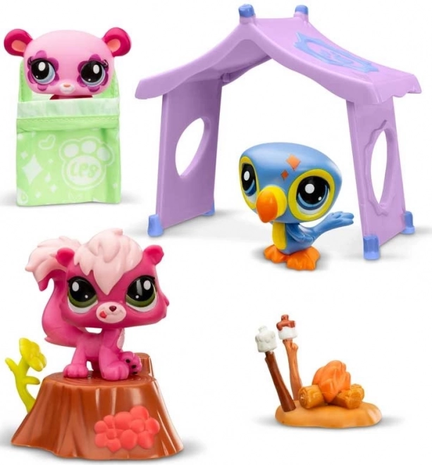 Hasbro Littlest Pet Shop hracia súprava: Dobrodružstvo na kempingu