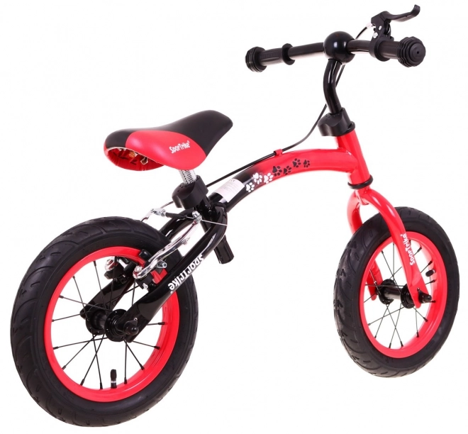 Detský odrážací bicykel Boomerang SporTrike červený