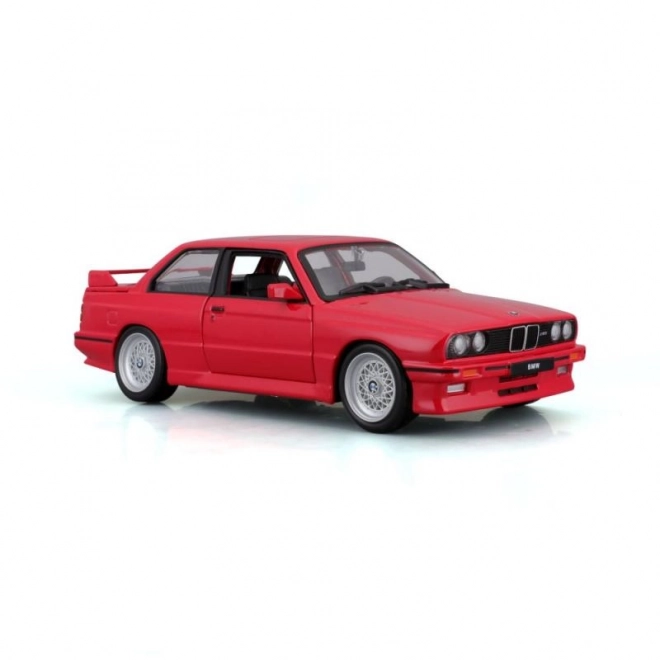 Model auta Bburago BMW M3 1988 červená