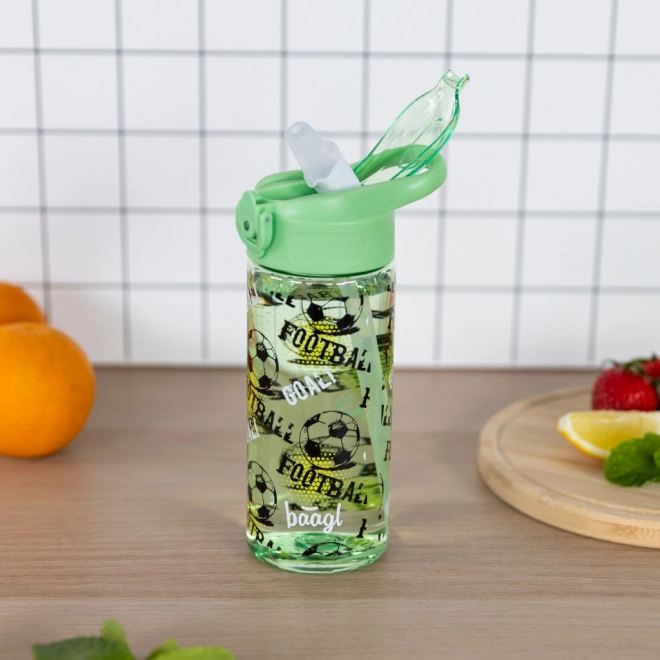 Tritanová fľaša s brčkom na pitie Futbal 500 ml