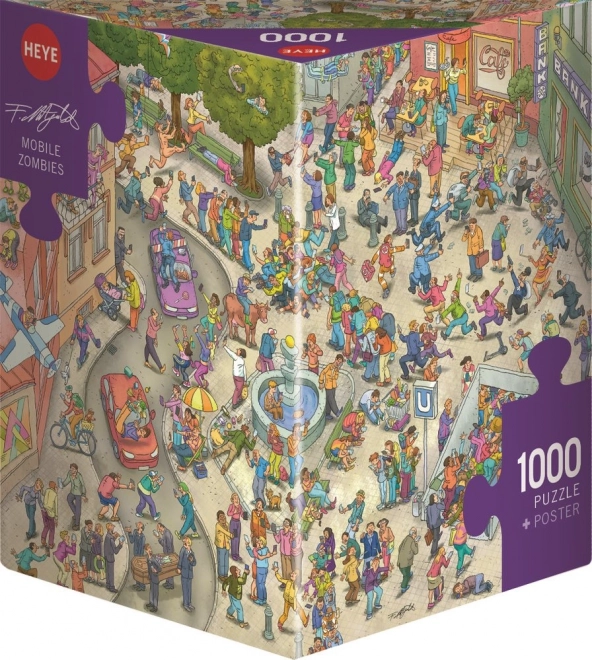 Puzzle Zombíci v pohybe 1000 dielikov