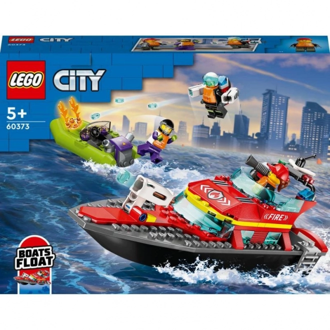 LEGO® City 60373 Hasičská záchranná loď a čln