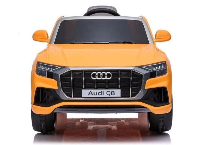 Elektrické auto Audi Q8 pre deti, žlté lakované