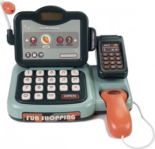 Skutočná hra na obchod so skenerom a terminálom