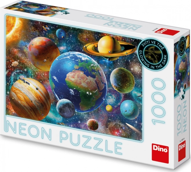 Svetielkujúce puzzle Planéty 1000 dielikov