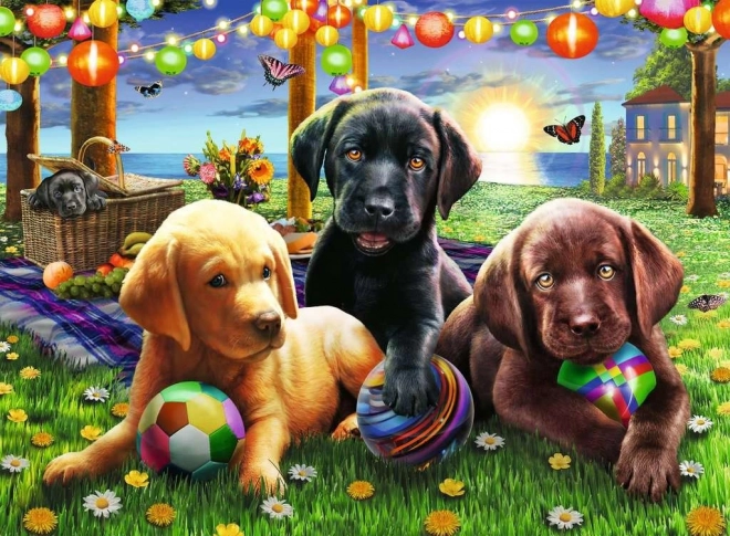 Ravensburger Puzzle Psí piknik XXL 100 dielikov