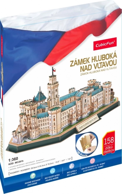 3D Puzzle Zámok Hluboká