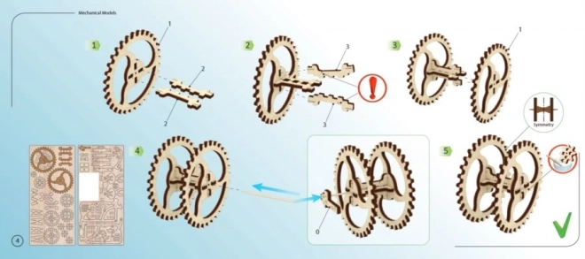 Ugears 3D puzzle - Traktor 97 dielikov