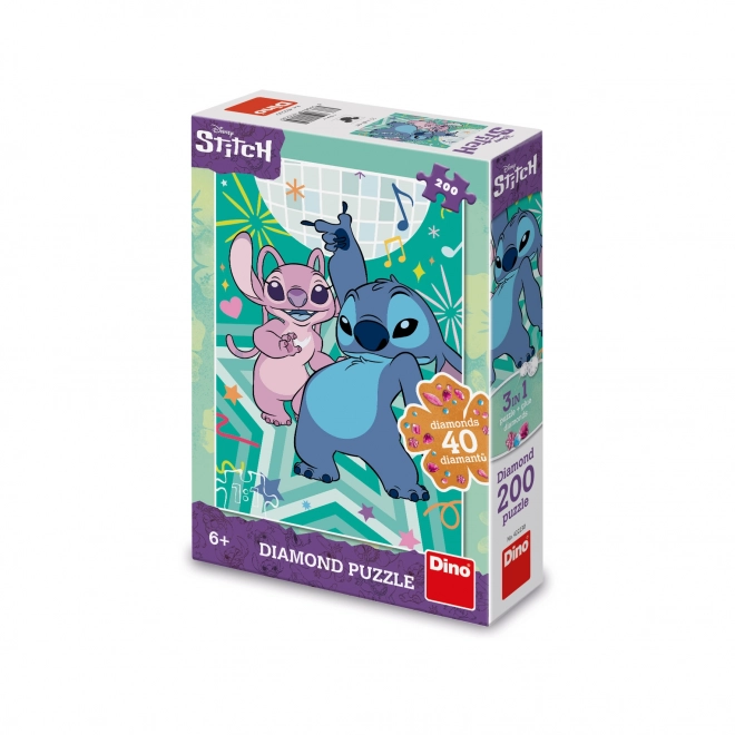 Puzzle STITCH s diamantmi 200 dielikov