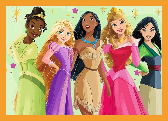 Puzzle 4v1 Disney Rozprávkové príbehy Princezné