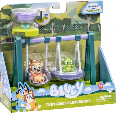Bluey herný set hojdačky s korytnačkou a figúrkou Bingo