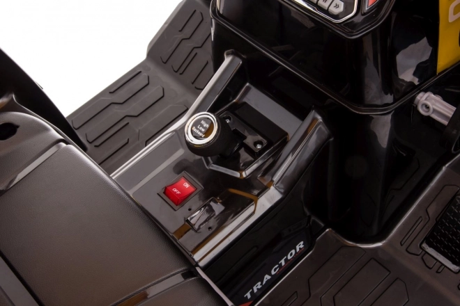 Detský traktor s prívesom žltý