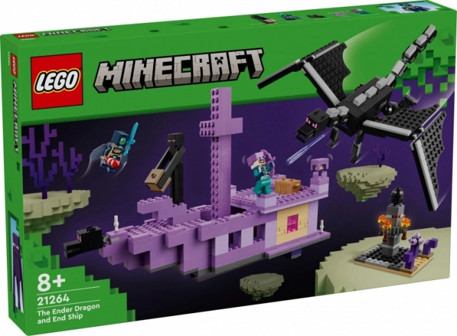 Lego Minecraft Dračia súprava a loď Kresu