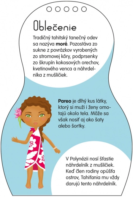 Obliekame Tahitské Bábiky Mohea – Maľovanky