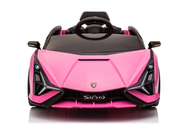 Lamborghini SIAN detské auto na batériu s ovládačom – Ružové