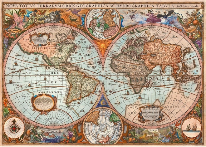 Historická mapa sveta Puzzle 3000 dielikov