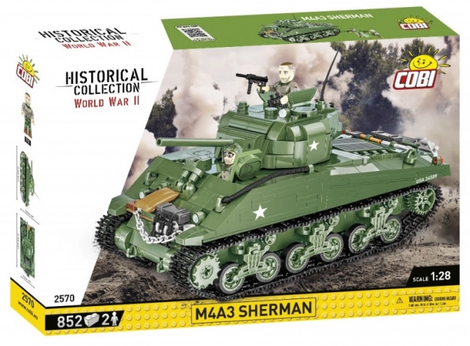 II WW M4A3 Sherman Tank 1:28