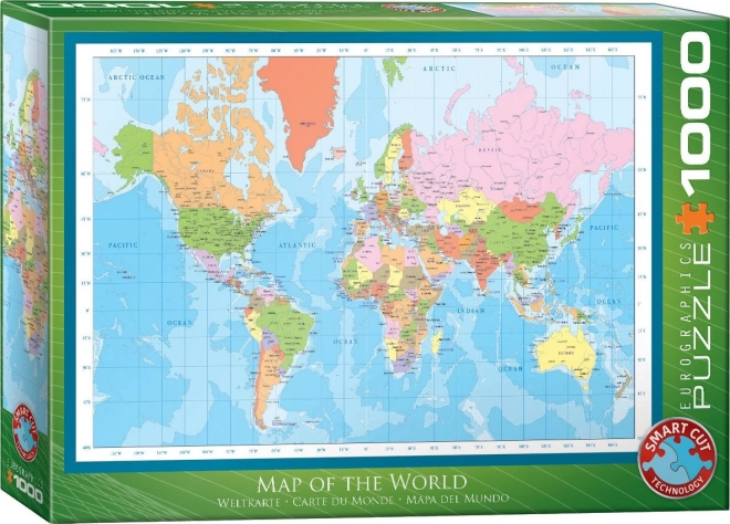 Eurographics Puzzle Mapa sveta 1000 dielikov