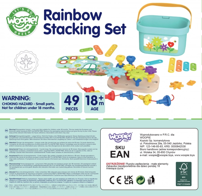 Woopie Green konštrukčný box Montessori 12v1