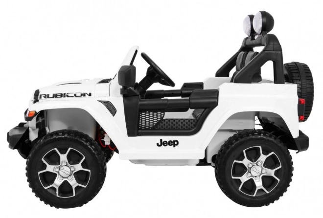 Jeep Wrangler Rubicon na akumulátor pre deti biely