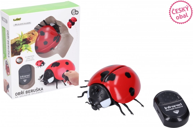 Lienka obria RC na diaľkové ovládanie 9 cm - český obal