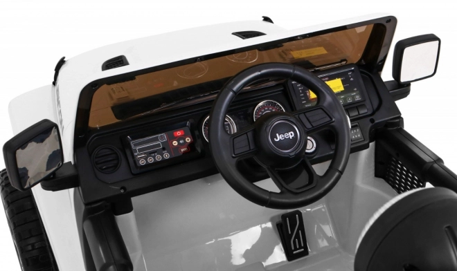 Jeep Wrangler Rubicon na akumulátor pre deti biely