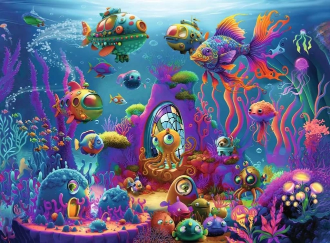 Puzzle Mimozemšťania v oceáne XXL