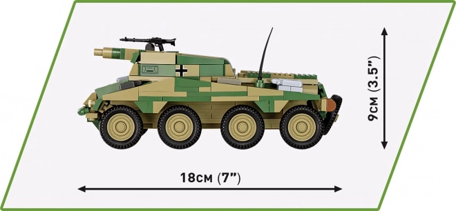 II WW Sd. Kfz 234/3 Stummel stavebnica