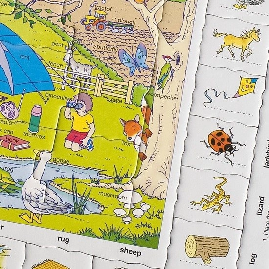 Puzzle Angličtina 4: Prázdniny na Venkově 70 Dielikov