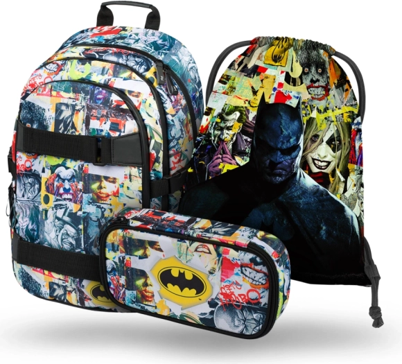 Kompletný set: vak a peračník BATMAN