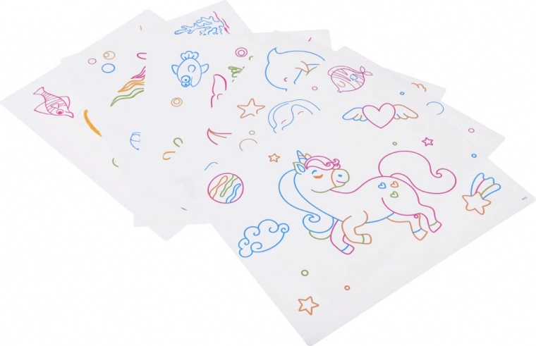 Opakovane použiteľná tabuľa so šablónami