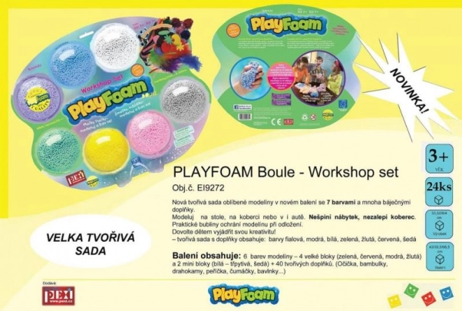 PlayFoam® Modelína/plastová lopta s príslušenstvom 7 farieb