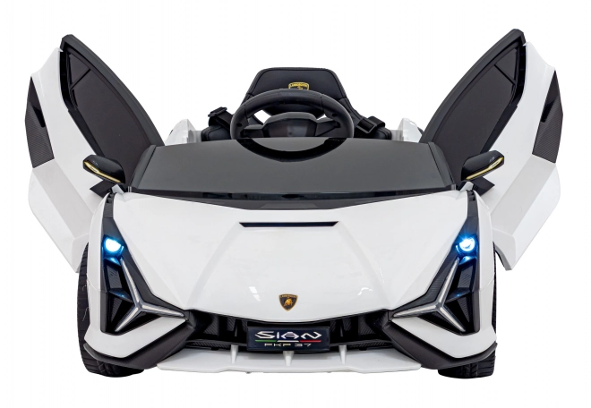 Lamborghini SIAN detské auto na batériu s ovládačom – Biele