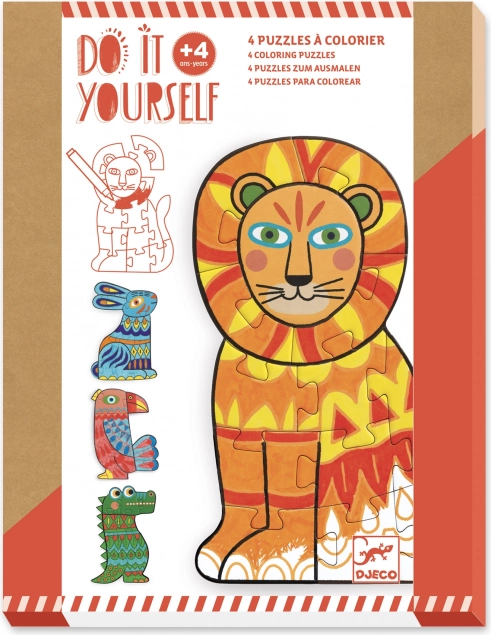 DJECO DIY puzzle Zvieratká