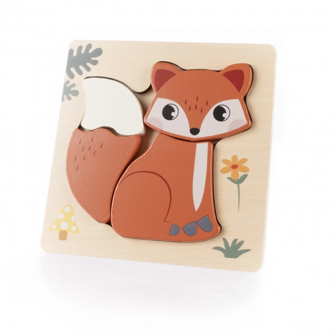 Drevené puzzle malé Fox