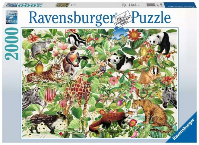 Ravensburger - 2D Puzzle 2000 Dielikov: Džungľa