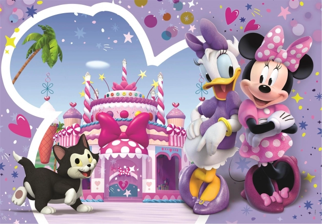 Puzzle Minnie Mouse - Narodeninová torta 30 dielov